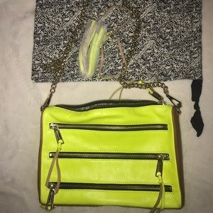 REBECCA MINKOFF Neon Green LG M.A.C. Crossbody